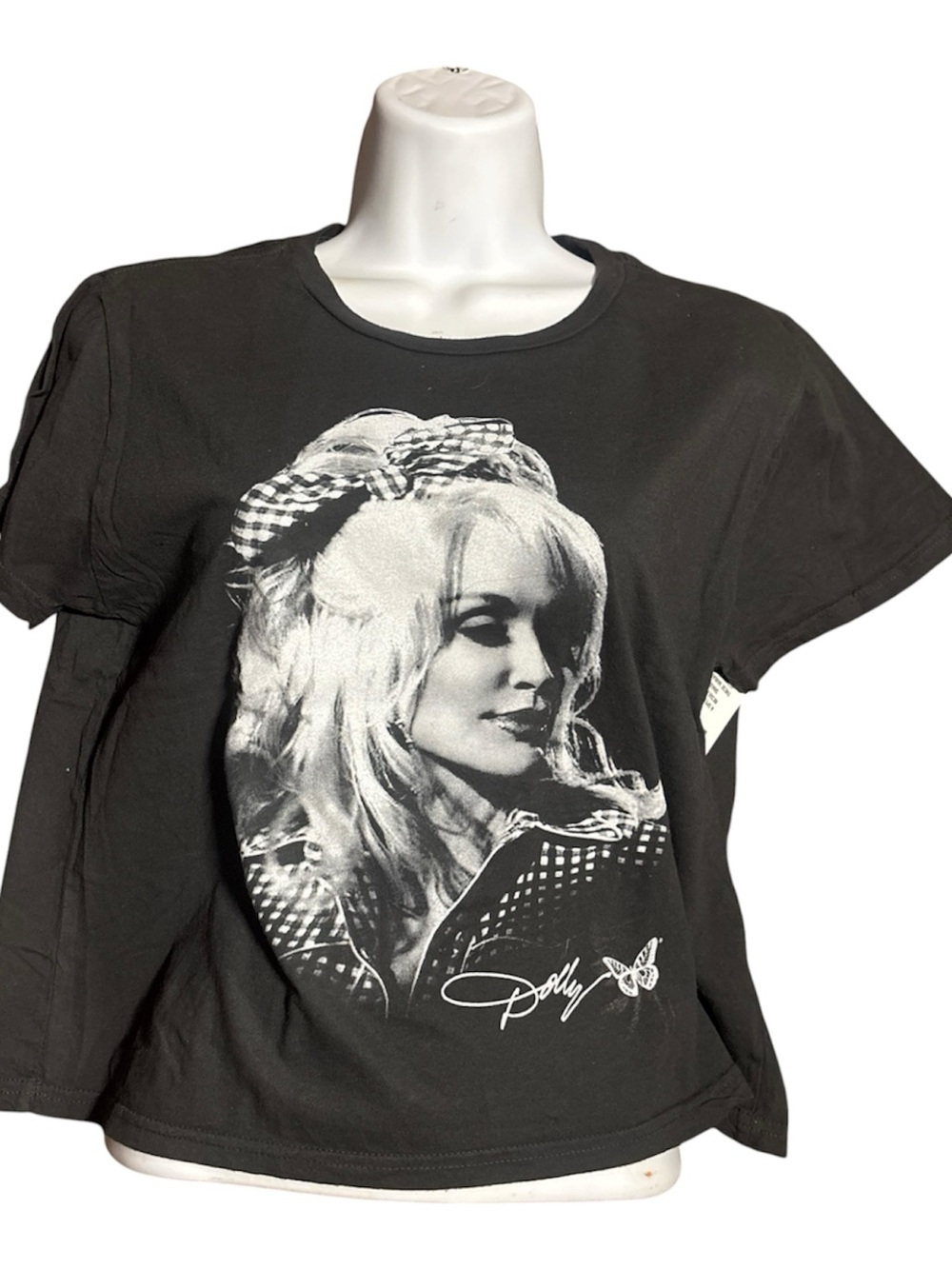 Dolly Parton Dark Gray Graphic Top Size Medium NWT